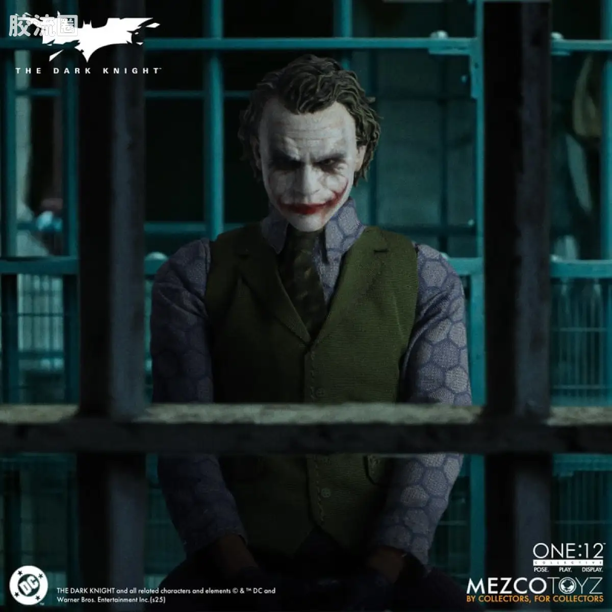 Mezco one-12系列 1/12 DC Comics集体系列 黑暗骑士：小丑 - 图片