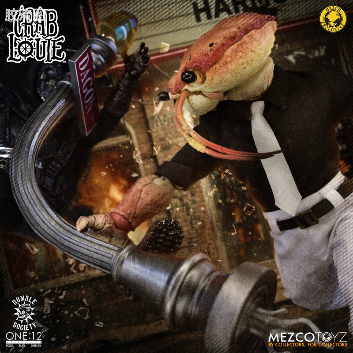 Mezco one-12系列 1/12 Rumble Society集体系列  甲壳帮：蟹王路易 - 图片