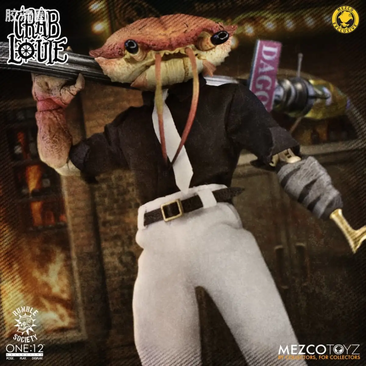 Mezco one-12系列 1/12 Rumble Society集体系列  甲壳帮：蟹王路易 - 图片
