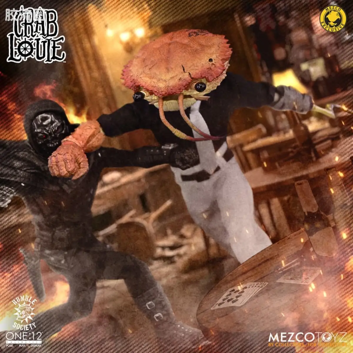 Mezco one-12系列 1/12 Rumble Society集体系列  甲壳帮：蟹王路易 - 图片