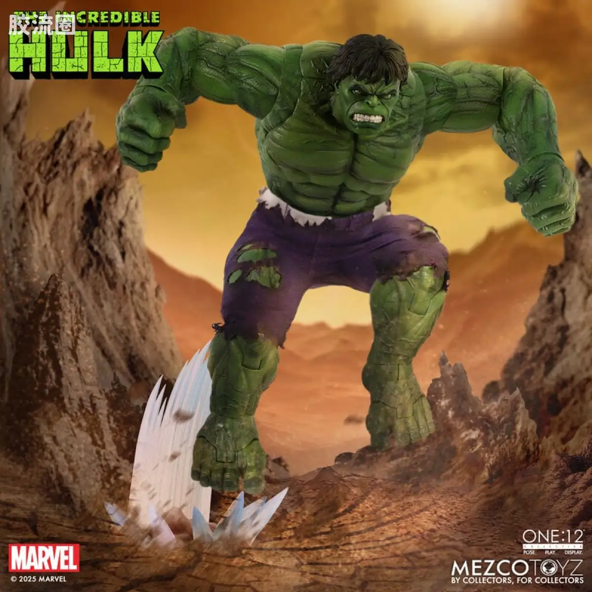 Mezco one-12系列 1/12 Marvel集体系列 无敌浩克 - 图片
