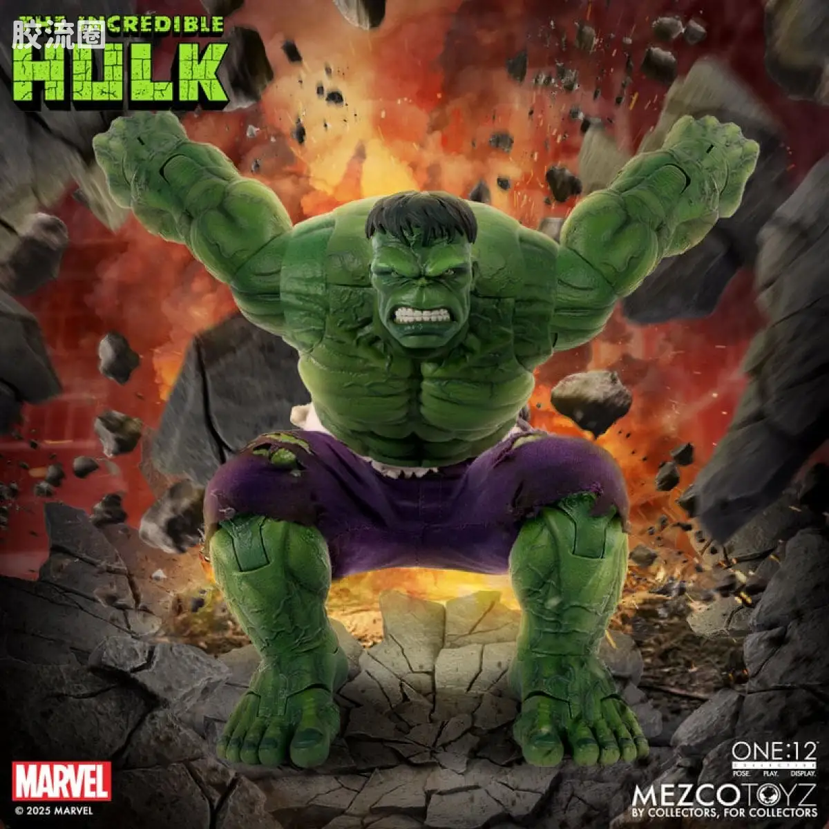 Mezco one-12系列 1/12 Marvel集体系列 无敌浩克 - 图片