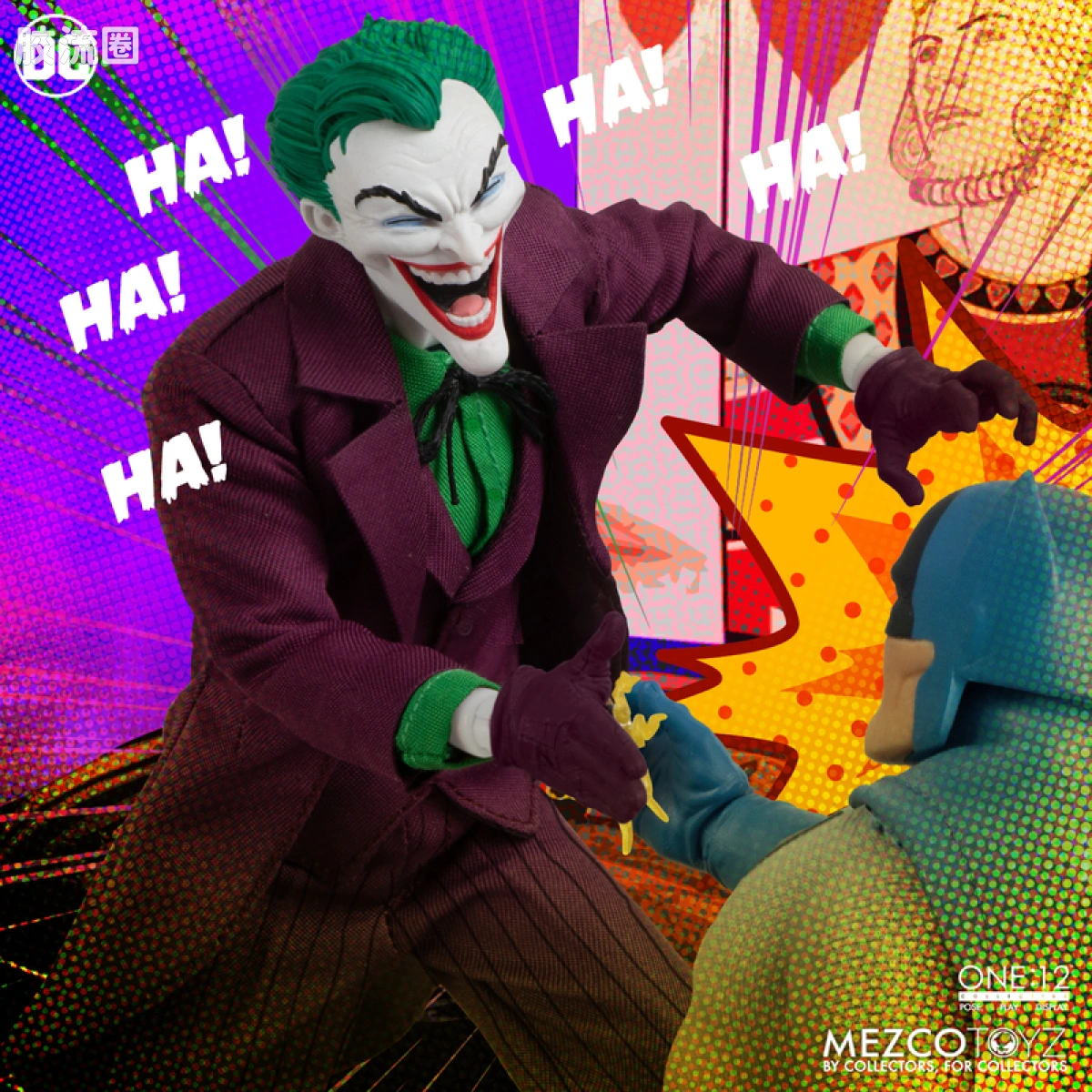 Mezco one-12系列 1/12 DC Comics集体系列 小丑—黄金时代 - 图片