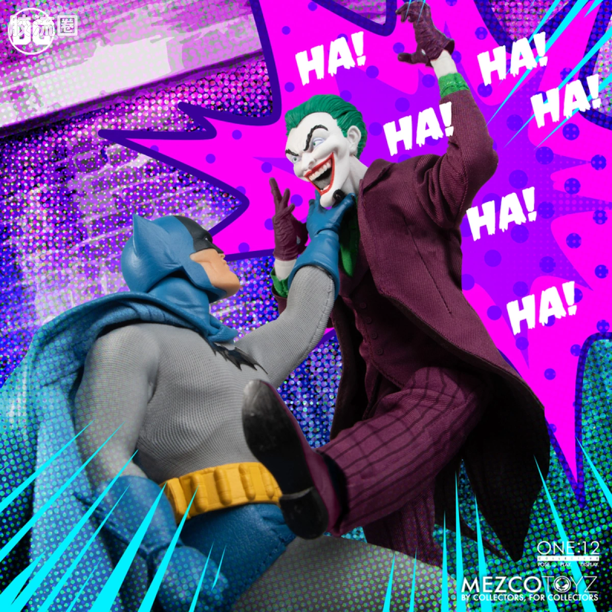 Mezco one-12系列 1/12 DC Comics集体系列 小丑—黄金时代 - 图片