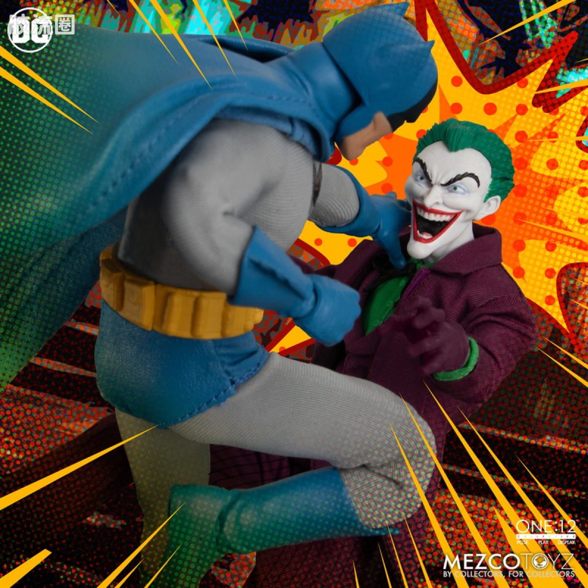 Mezco one-12系列 1/12 DC Comics集体系列 小丑—黄金时代 - 图片