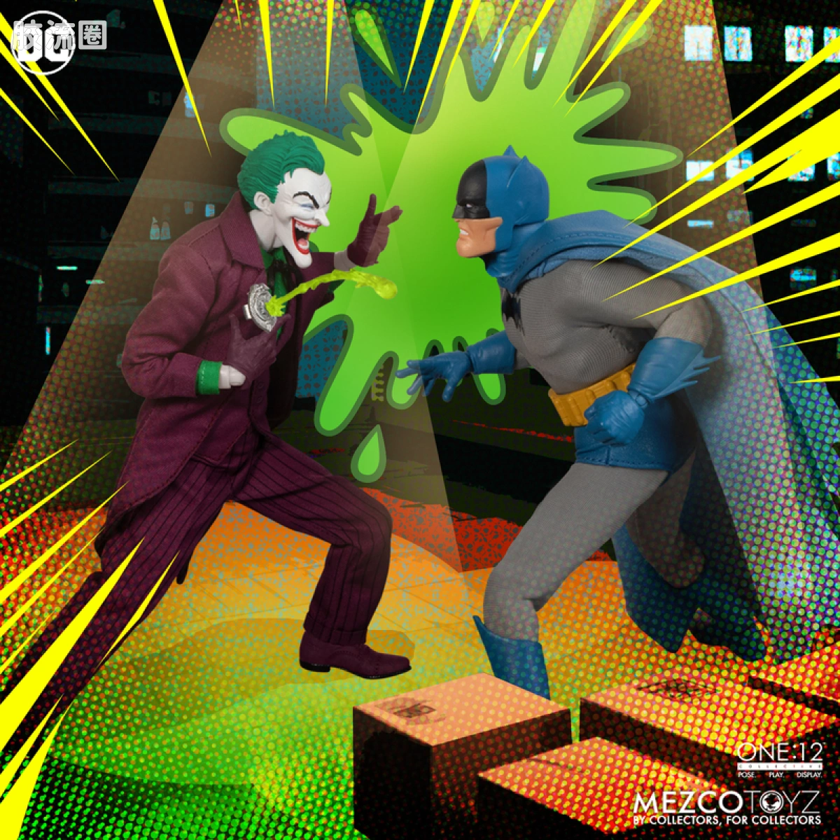 Mezco one-12系列 1/12 DC Comics集体系列 小丑—黄金时代 - 图片
