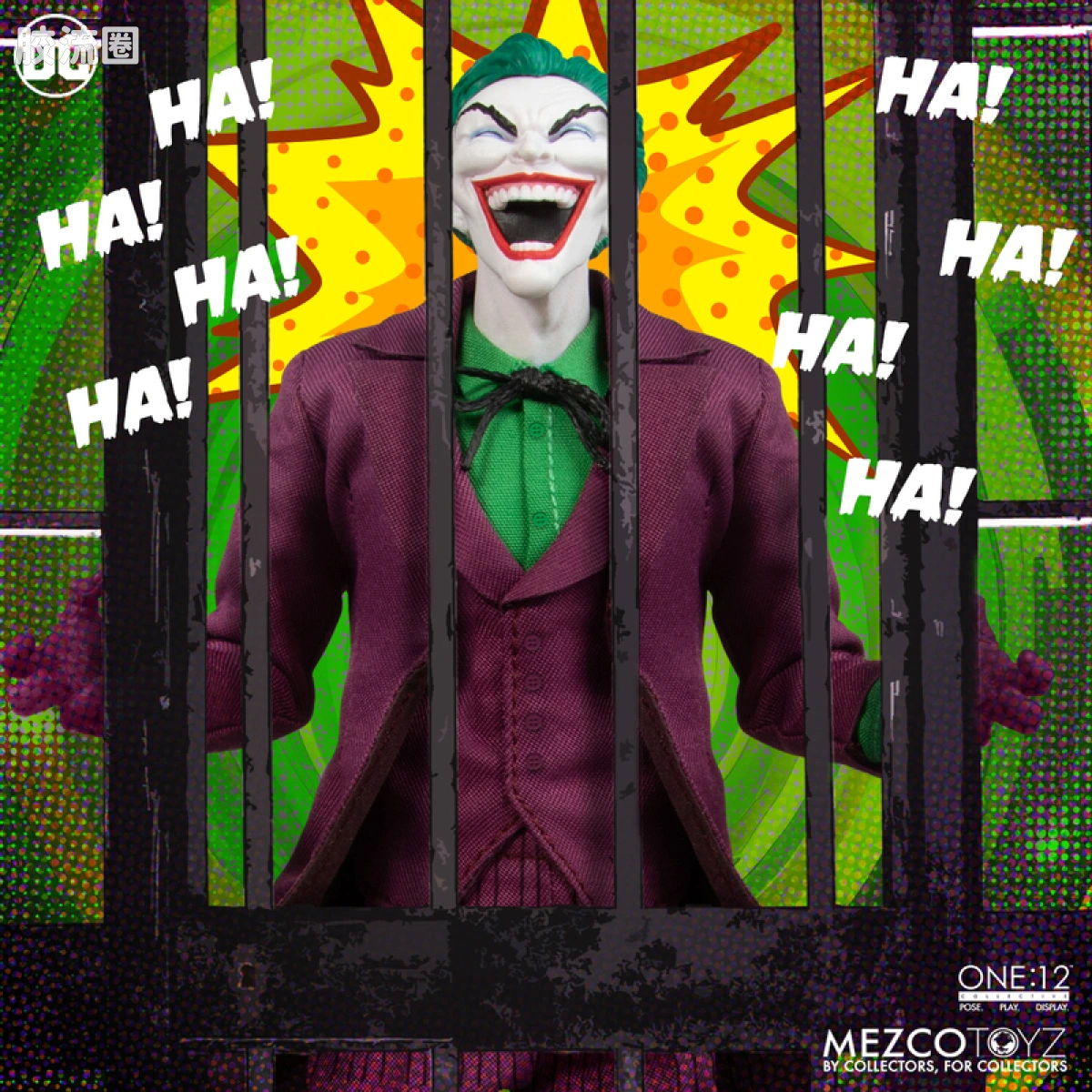 Mezco one-12系列 1/12 DC Comics集体系列 小丑—黄金时代 - 图片