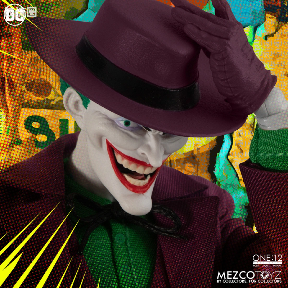 Mezco one-12系列 1/12 DC Comics集体系列 小丑—黄金时代 - 图片