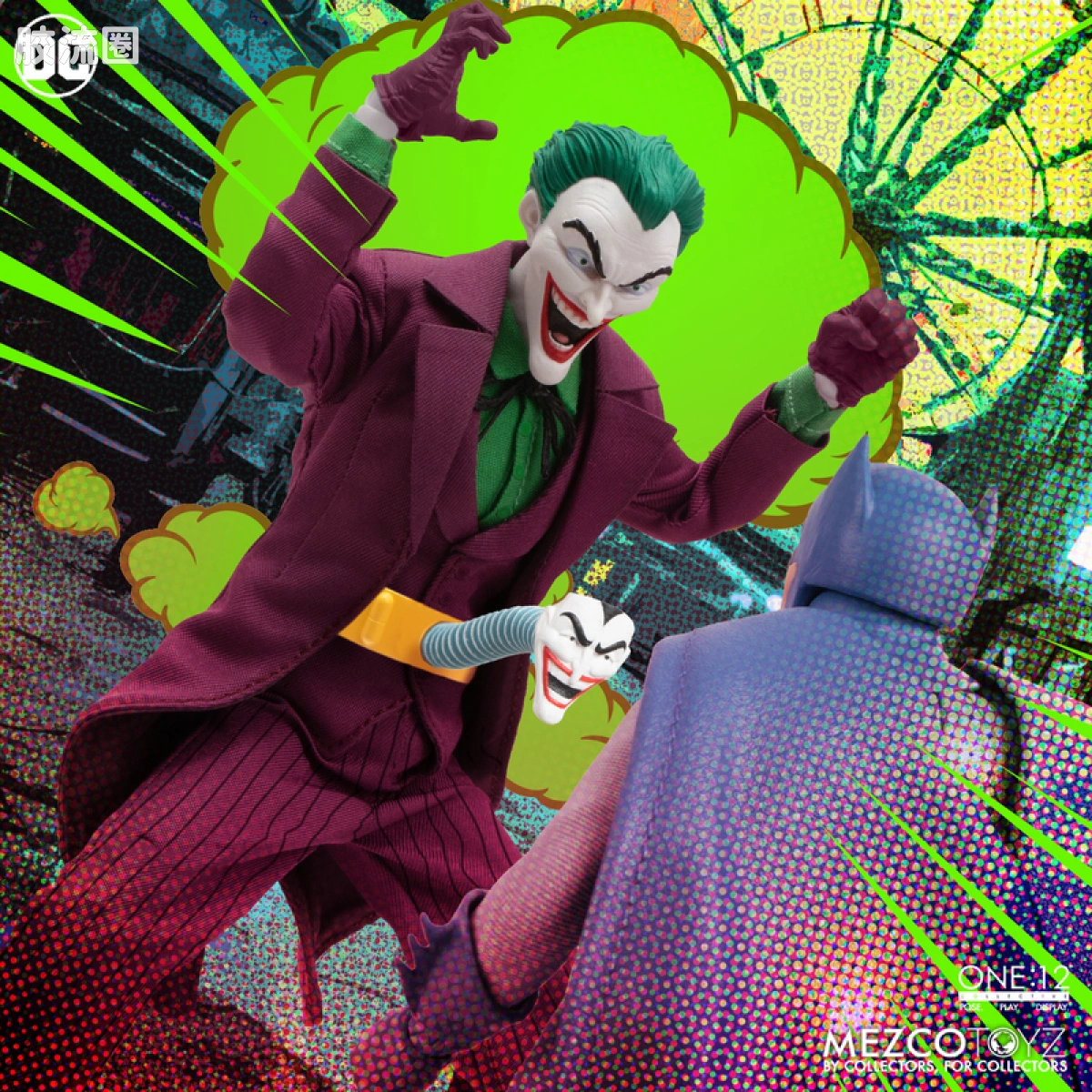 Mezco one-12系列 1/12 DC Comics集体系列 小丑—黄金时代 - 图片