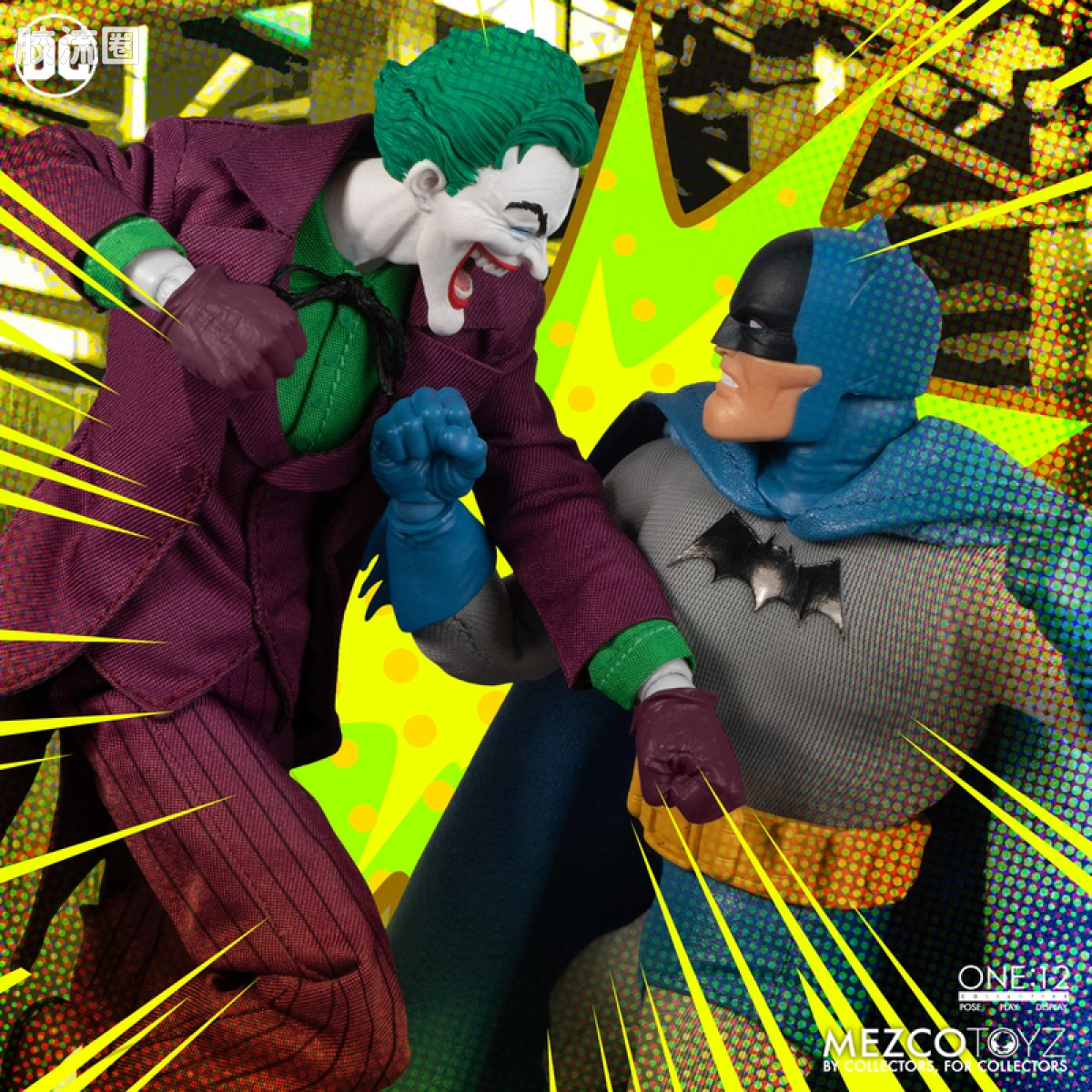 Mezco one-12系列 1/12 DC Comics集体系列 小丑—黄金时代 - 图片