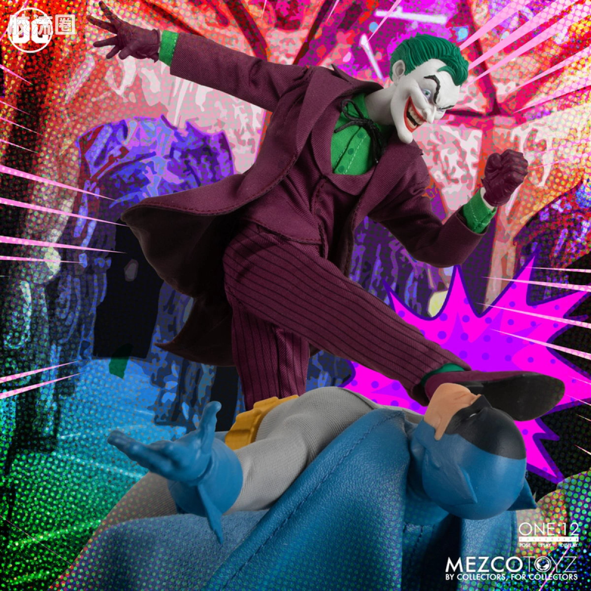 Mezco one-12系列 1/12 DC Comics集体系列 小丑—黄金时代 - 图片