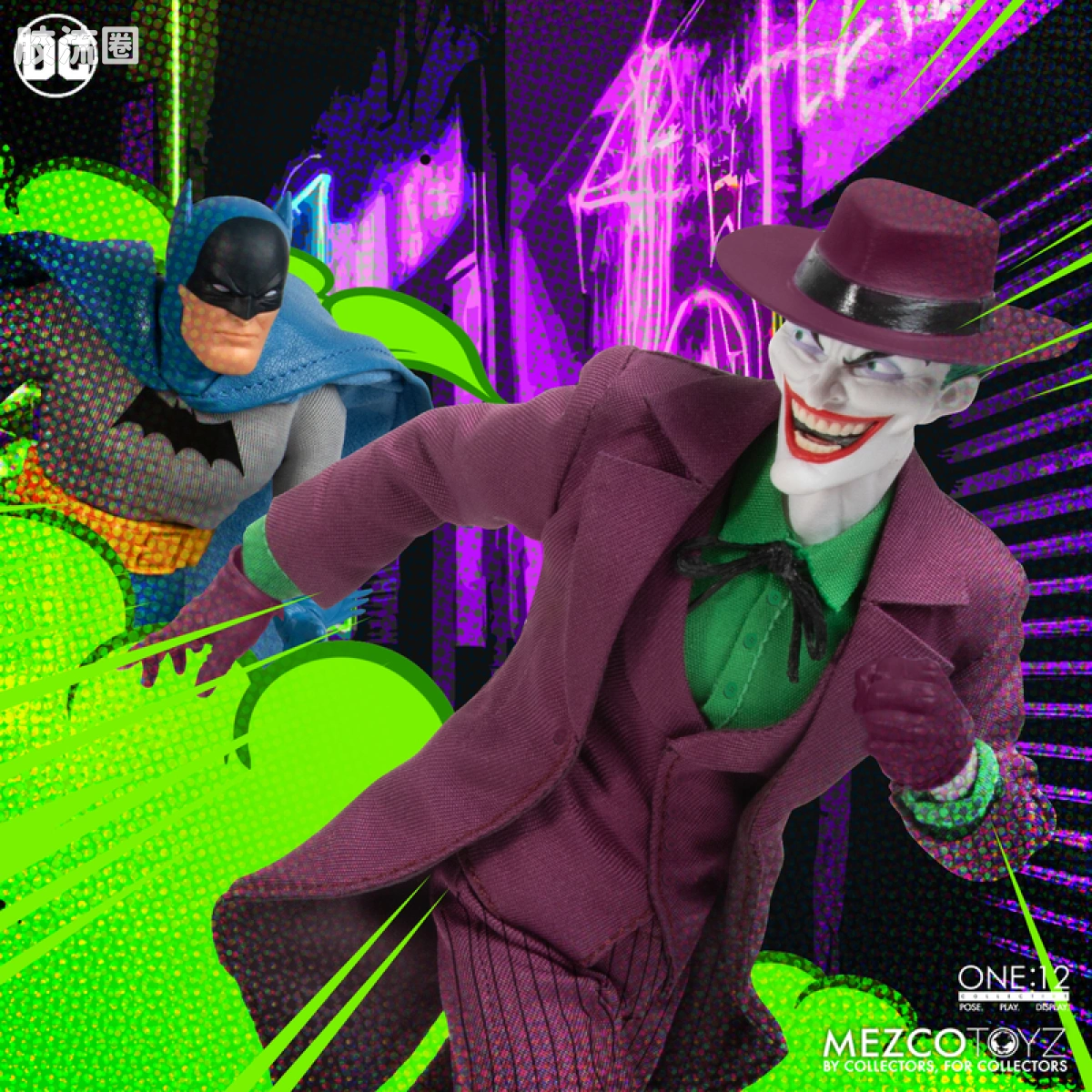 Mezco one-12系列 1/12 DC Comics集体系列 小丑—黄金时代 - 图片