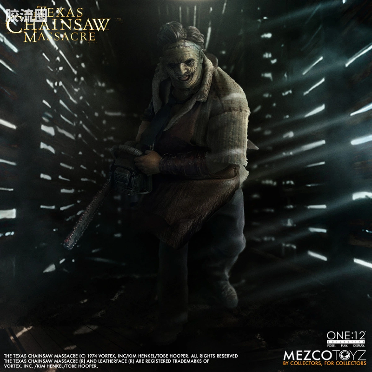 Mezco one-12系列 1/12集体系列 德州电锯杀人狂 (2003)：人皮脸 - 图片