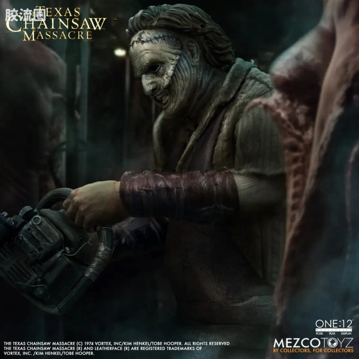 Mezco one-12系列 1/12集体系列 德州电锯杀人狂 (2003)：人皮脸 - 图片