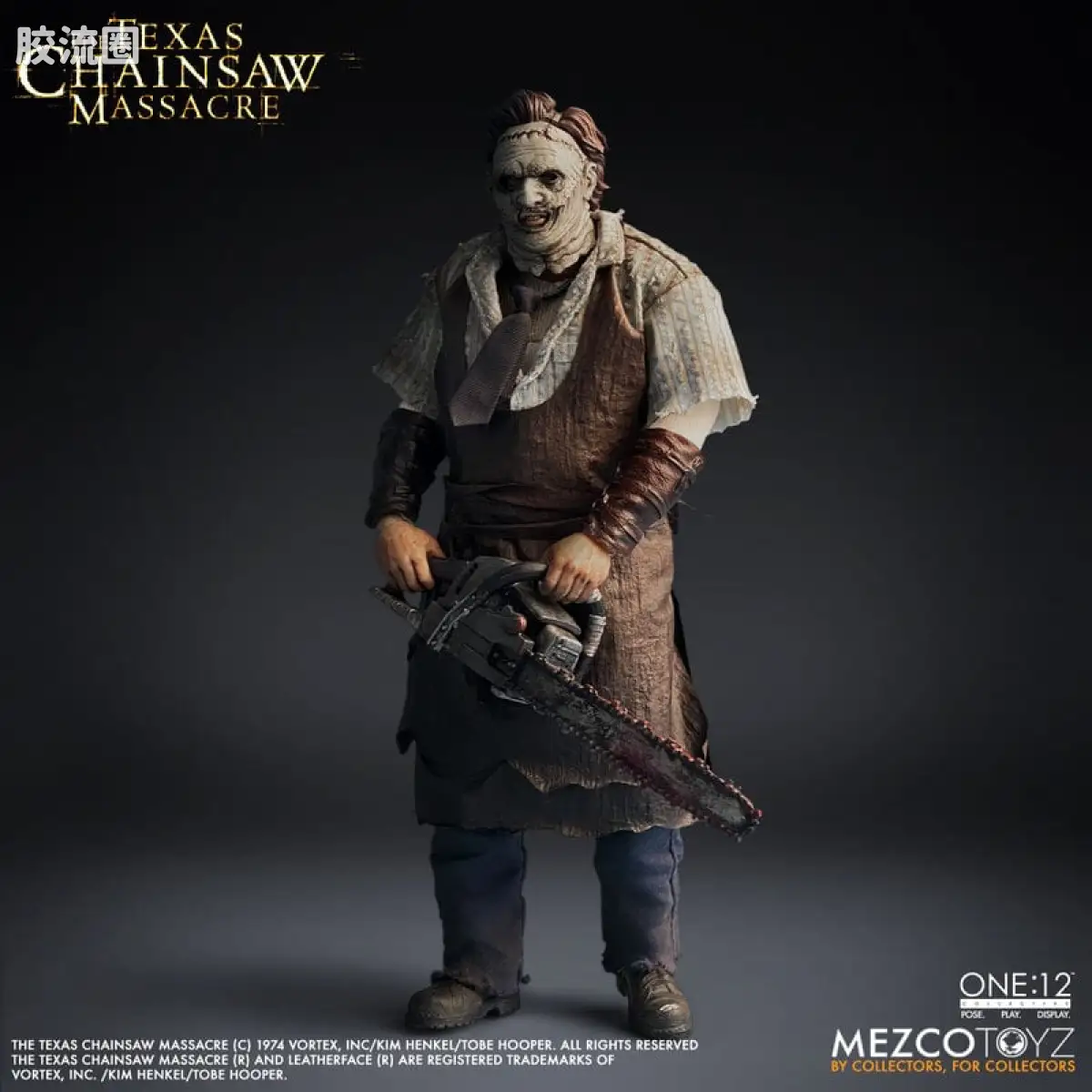 Mezco one-12系列 1/12集体系列 德州电锯杀人狂 (2003)：人皮脸 - 图片