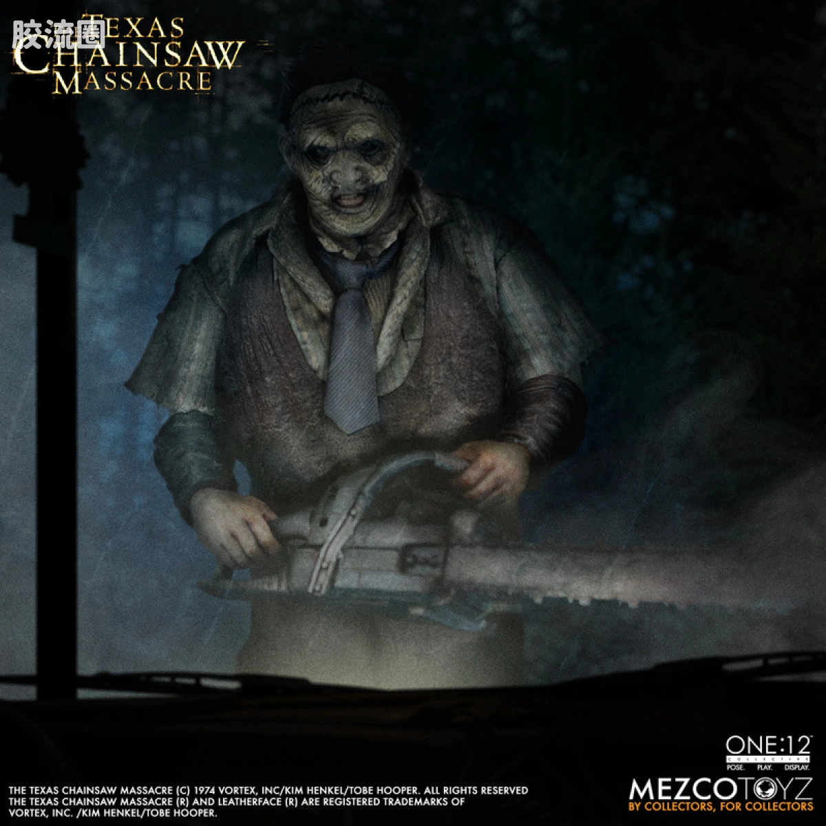Mezco one-12系列 1/12集体系列 德州电锯杀人狂 (2003)：人皮脸 - 图片
