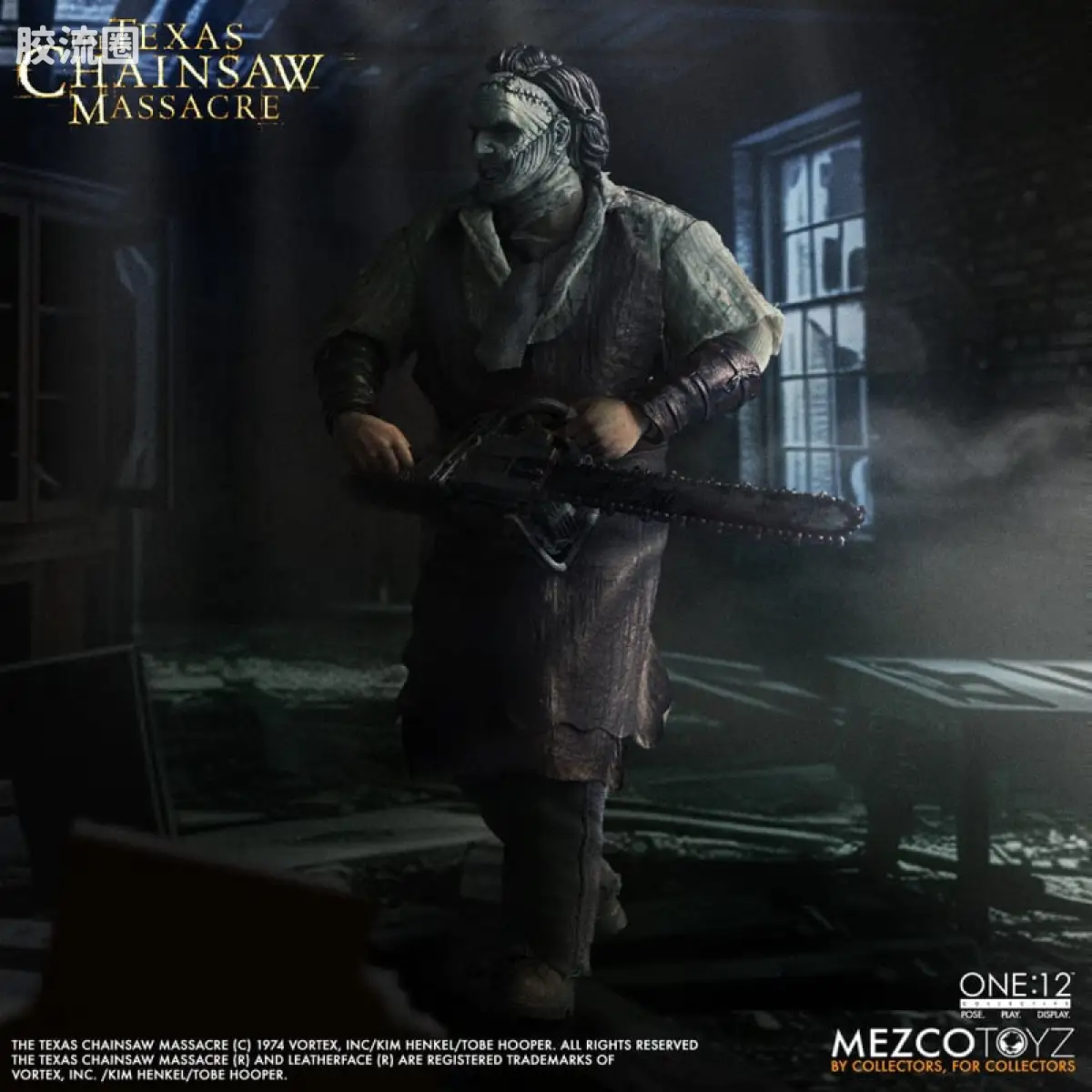 Mezco one-12系列 1/12集体系列 德州电锯杀人狂 (2003)：人皮脸 - 图片