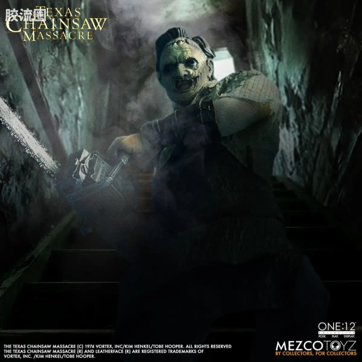 Mezco one-12系列 1/12集体系列 德州电锯杀人狂 (2003)：人皮脸 - 图片