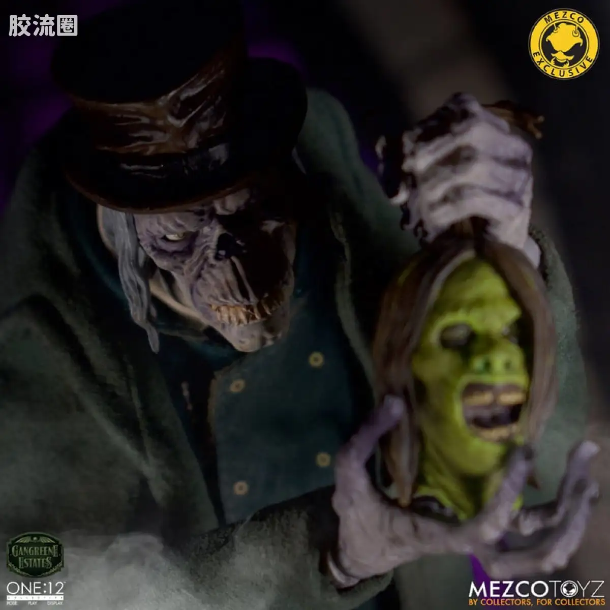 Mezco one-12系列 1/12 Rumble Society集体系列  坏蛆庄园 掘墓人 西奥多·索德卡特 - 图片
