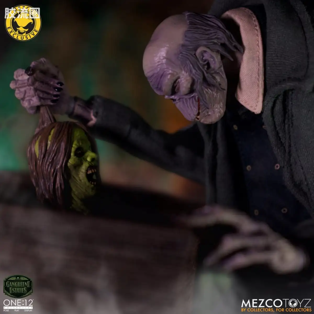 Mezco one-12系列 1/12 Rumble Society集体系列  坏蛆庄园 掘墓人 西奥多·索德卡特 - 图片