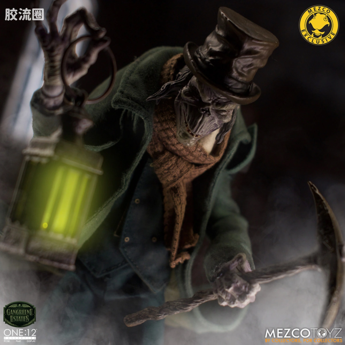 Mezco one-12系列 1/12 Rumble Society集体系列  坏蛆庄园 掘墓人 西奥多·索德卡特 - 图片
