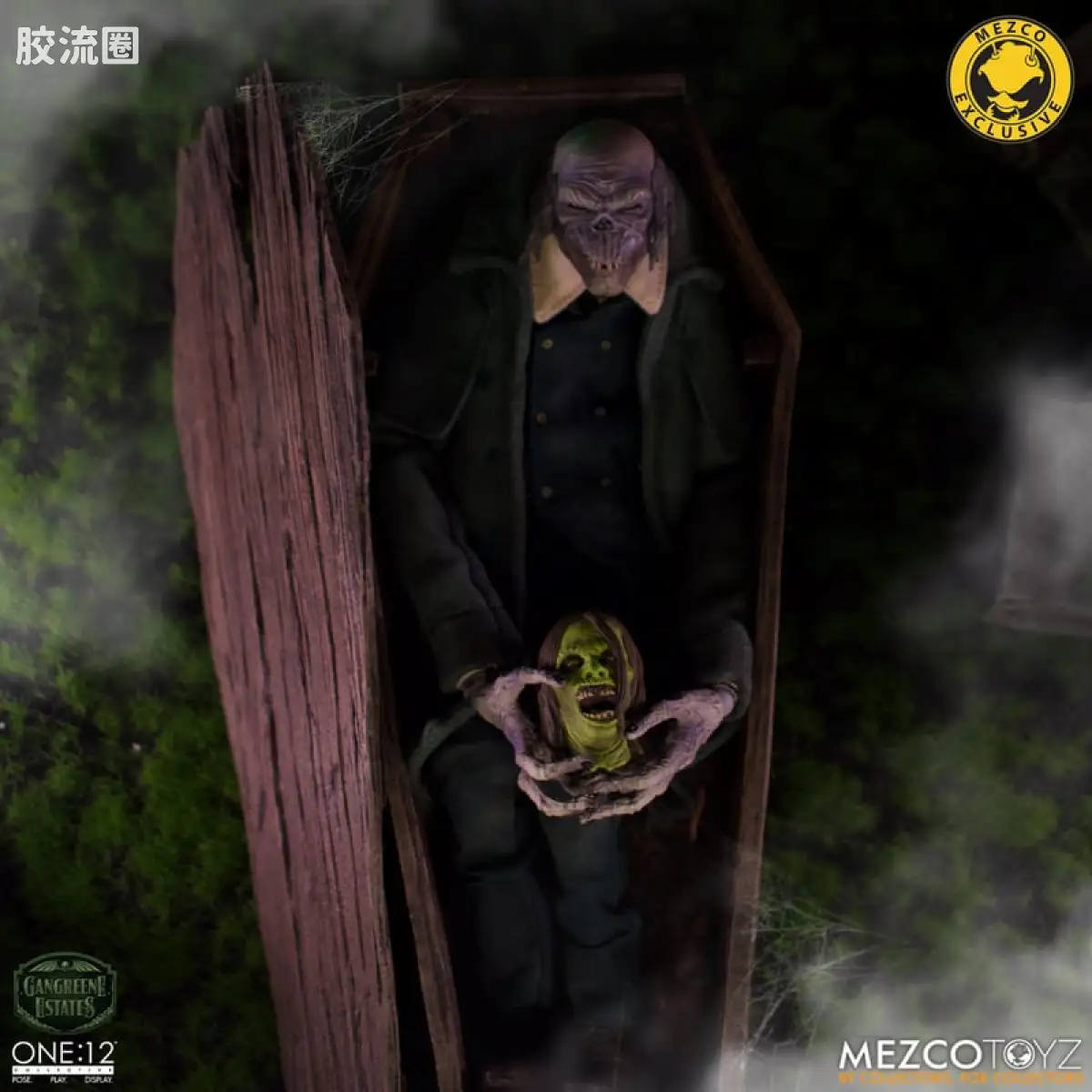 Mezco one-12系列 1/12 Rumble Society集体系列  坏蛆庄园 掘墓人 西奥多·索德卡特 - 图片
