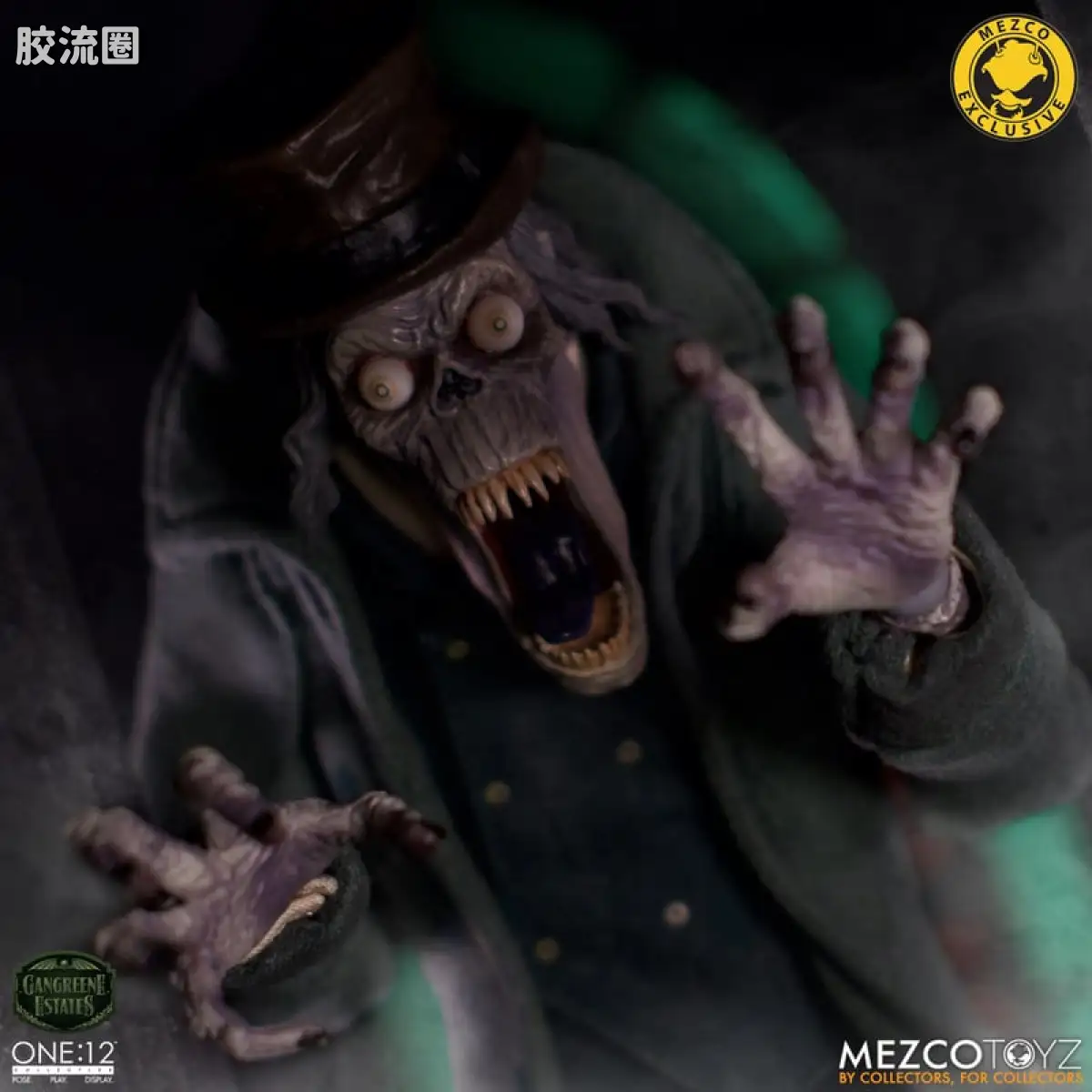 Mezco one-12系列 1/12 Rumble Society集体系列  坏蛆庄园 掘墓人 西奥多·索德卡特 - 图片