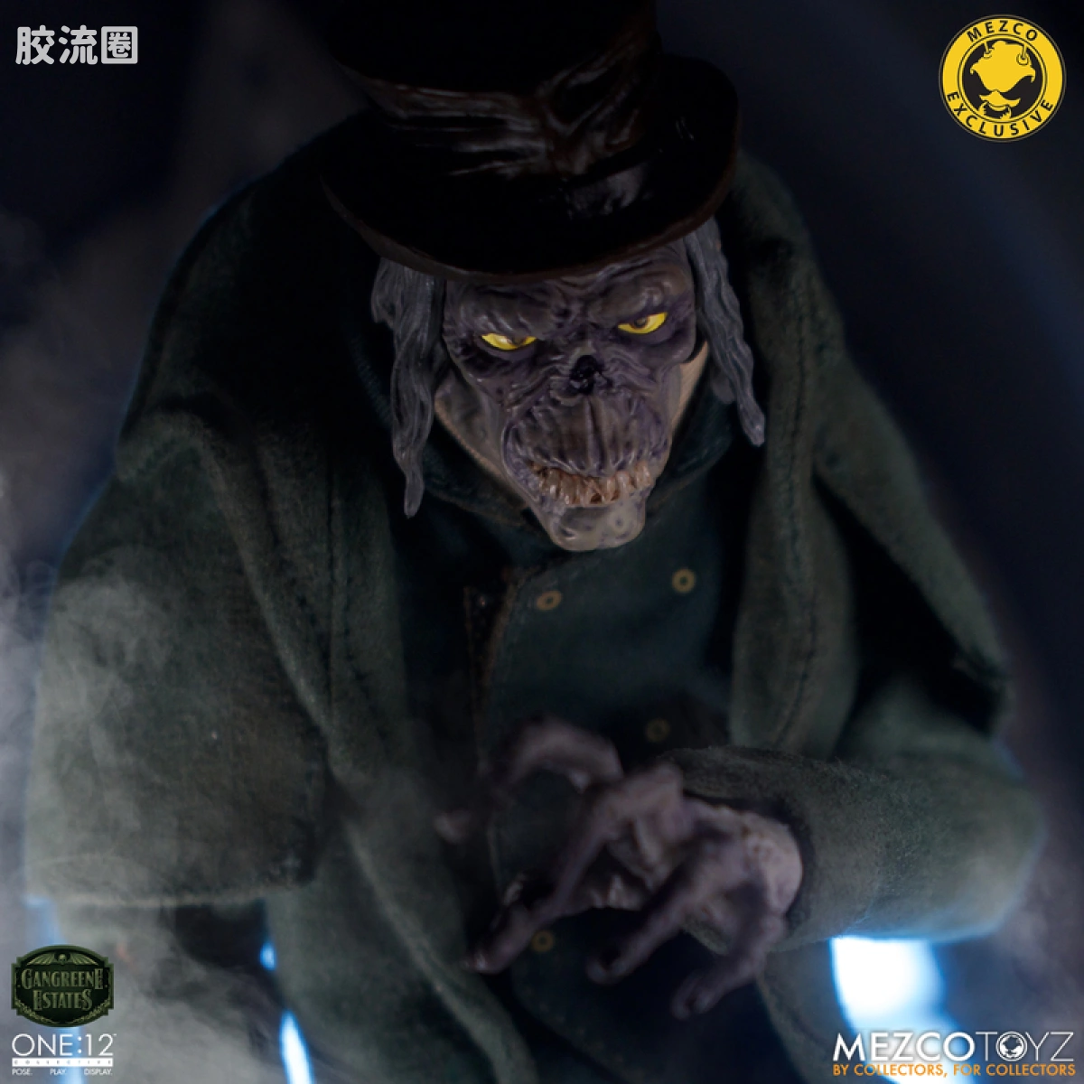 Mezco one-12系列 1/12 Rumble Society集体系列  坏蛆庄园 掘墓人 西奥多·索德卡特 - 图片