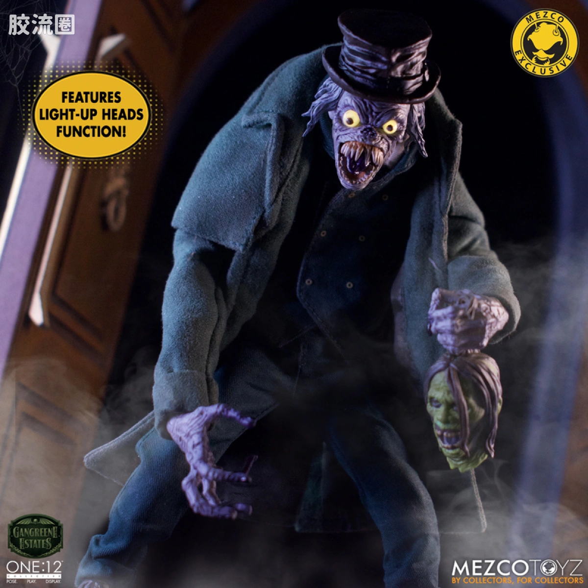 Mezco one-12系列 1/12 Rumble Society集体系列  坏蛆庄园 掘墓人 西奥多·索德卡特 - 图片