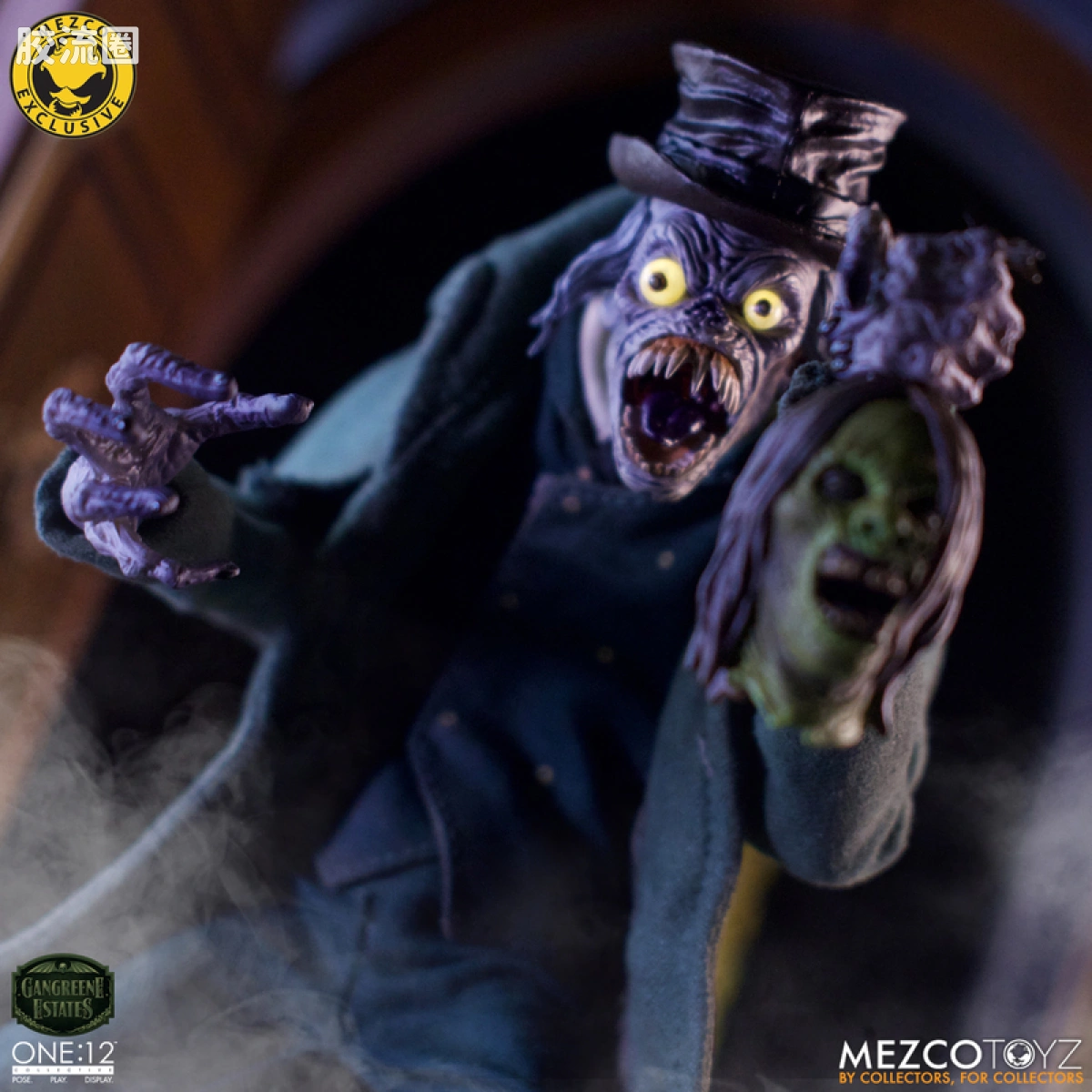 Mezco one-12系列 1/12 Rumble Society集体系列  坏蛆庄园 掘墓人 西奥多·索德卡特 - 图片