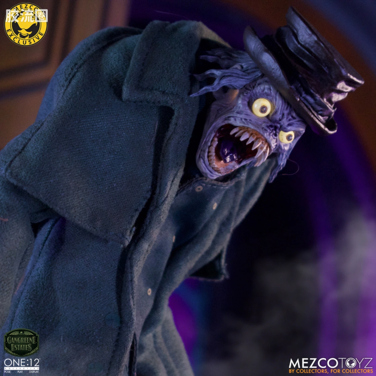 Mezco one-12系列 1/12 Rumble Society集体系列  坏蛆庄园 掘墓人 西奥多·索德卡特 - 图片