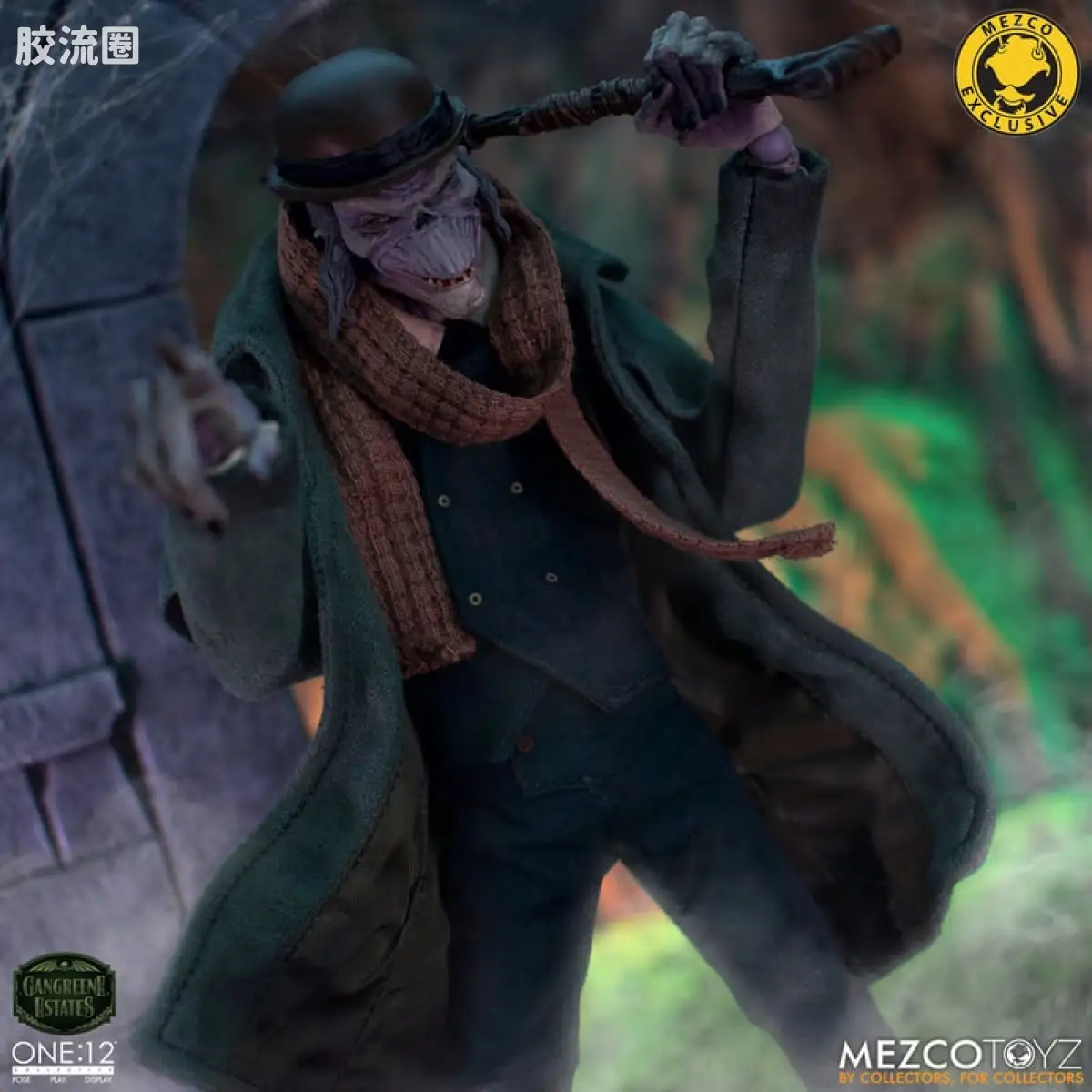 Mezco one-12系列 1/12 Rumble Society集体系列  坏蛆庄园 掘墓人 西奥多·索德卡特 - 图片