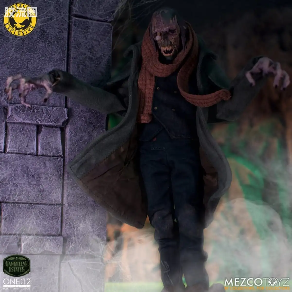 Mezco one-12系列 1/12 Rumble Society集体系列  坏蛆庄园 掘墓人 西奥多·索德卡特 - 图片