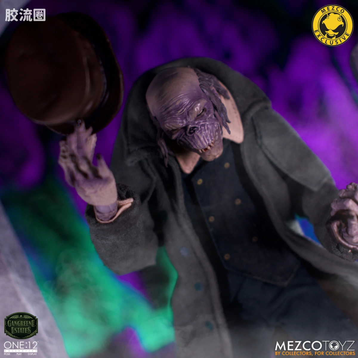 Mezco one-12系列 1/12 Rumble Society集体系列  坏蛆庄园 掘墓人 西奥多·索德卡特 - 图片
