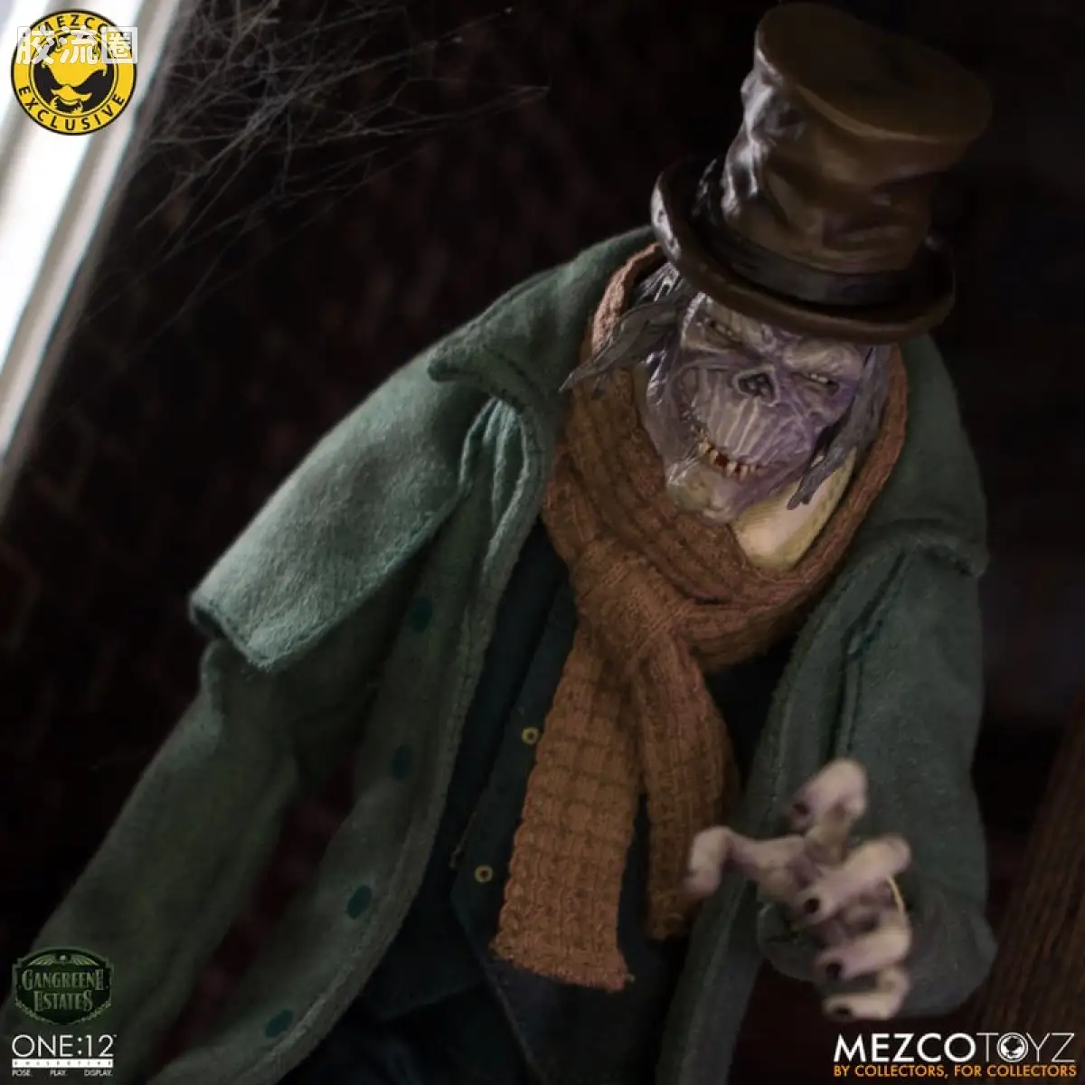 Mezco one-12系列 1/12 Rumble Society集体系列  坏蛆庄园 掘墓人 西奥多·索德卡特 - 图片
