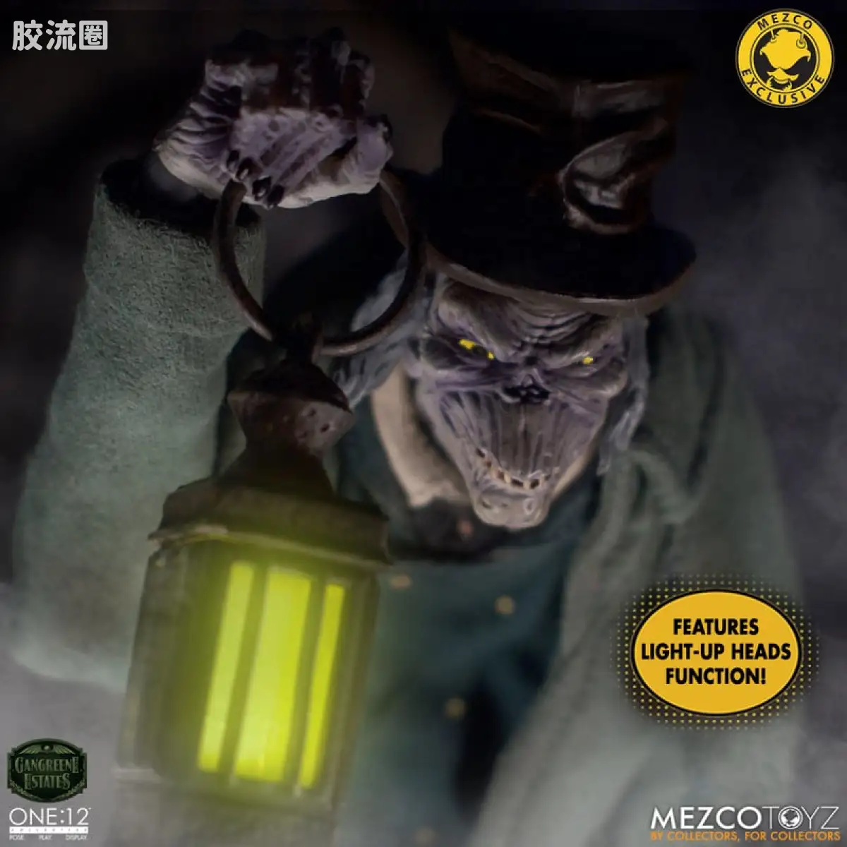 Mezco one-12系列 1/12 Rumble Society集体系列  坏蛆庄园 掘墓人 西奥多·索德卡特 - 图片