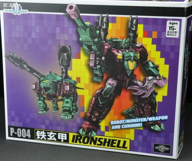 TFCTOYS变形机甲玩具系列 合体系列 P-004 坚甲龟（铁玄甲）