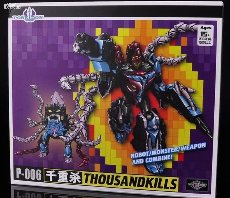 TFCTOYS变形机甲玩具系列 合体系列 P-006 网爪妖（千重杀）