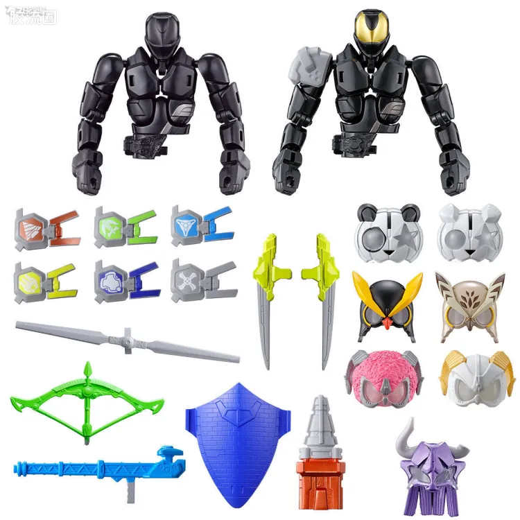 Revolve Change Figure系列 普通版 PB01 登录素体&骑士头部&武器部件 22件套装