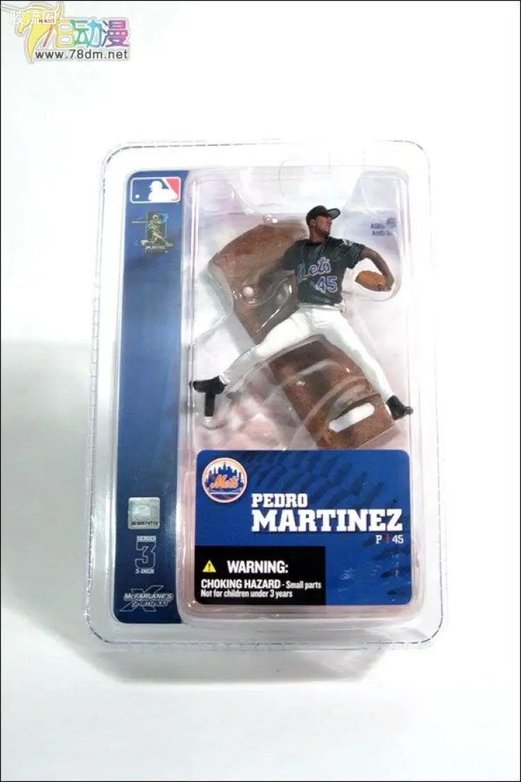 麦克法兰MLB棒球系列玩具 3寸系列第3代 PEDRO MARTINEZ