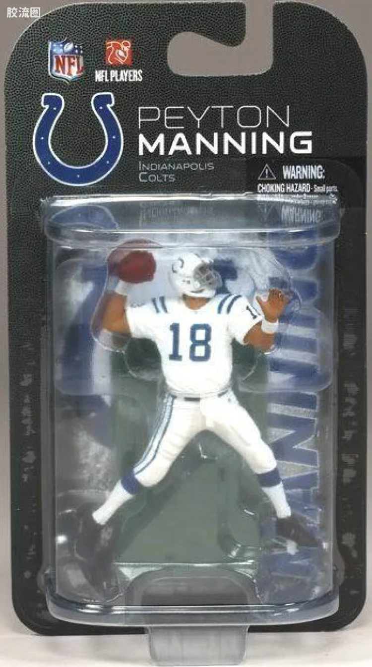 麦克法兰NFL美式足球系列玩具 3寸系列第6代 PEYTON MANNING