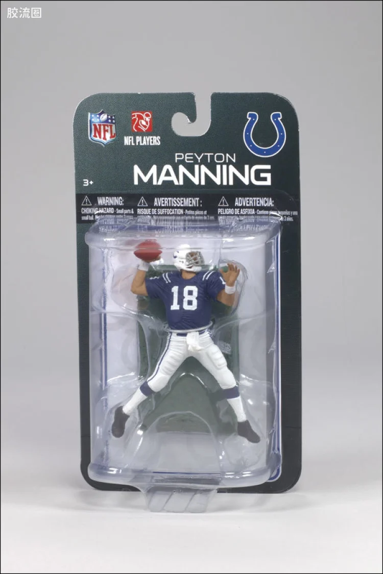 麦克法兰NFL美式足球系列玩具 3寸系列第7代 PEYTON MANNING
