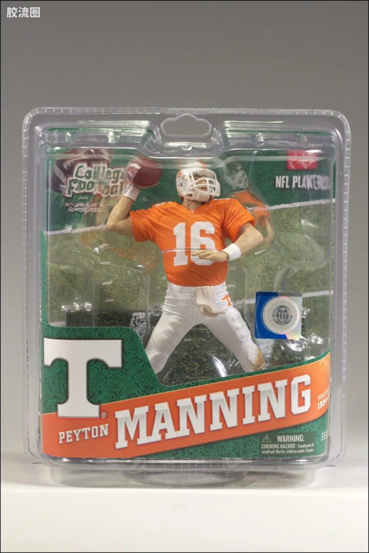 麦克法兰NFL美式足球系列玩具 COLLEGE第4代 PEYTON MANNING