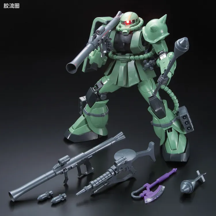 PG 其他限定版 扎古 II + 武器  动画配色 - 图片