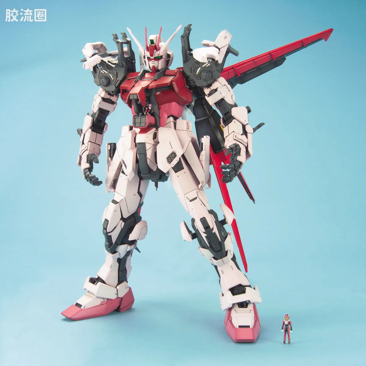 PG 普通版 MBF-02+AQM/E-X01 空装强袭嫣红 + FX-550 空中霸王 - 图片
