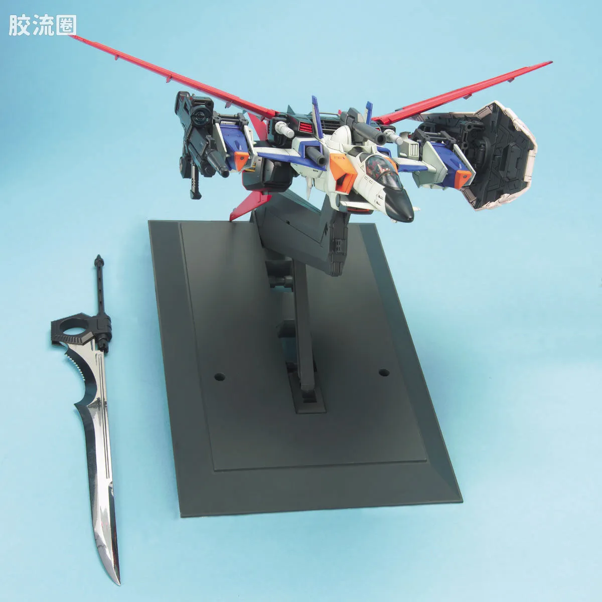 PG 普通版 MBF-02+AQM/E-X01 空装强袭嫣红 + FX-550 空中霸王 - 图片