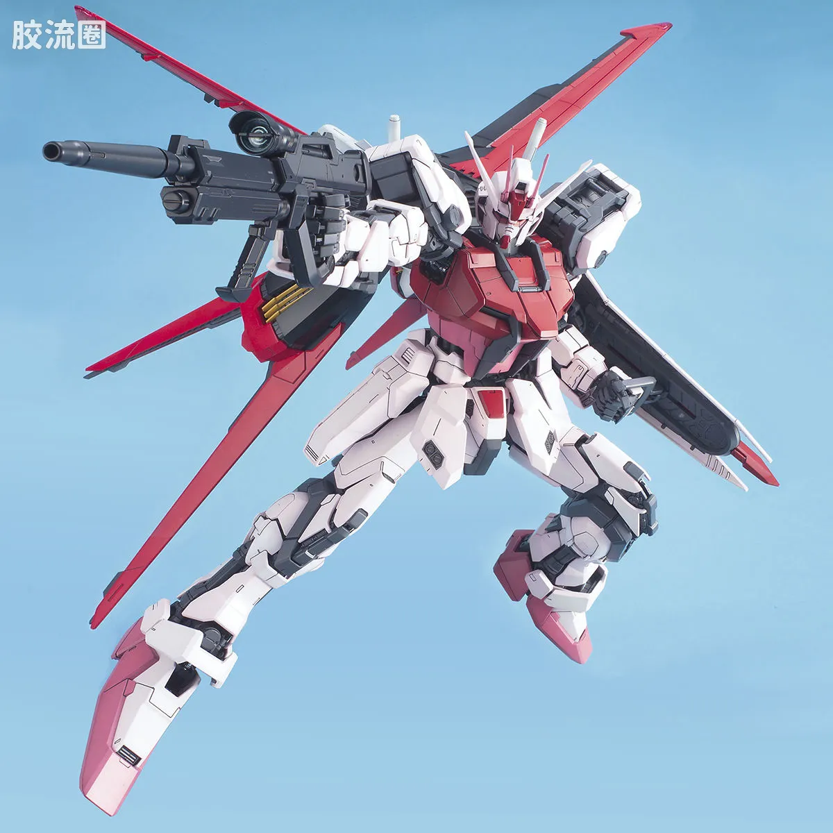 PG 普通版 MBF-02+AQM/E-X01 空装强袭嫣红 + FX-550 空中霸王 - 图片