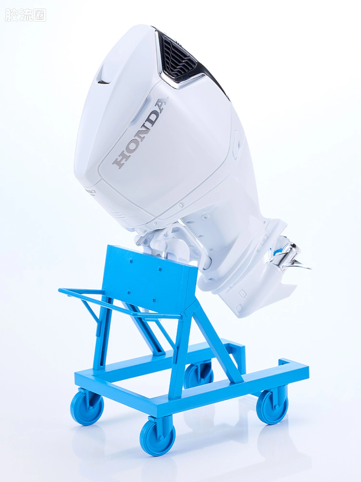 MAX PLAMAX minimum factory系列 MF-97 实里 with 本田船外机 BF350 冠军白 - 图片
