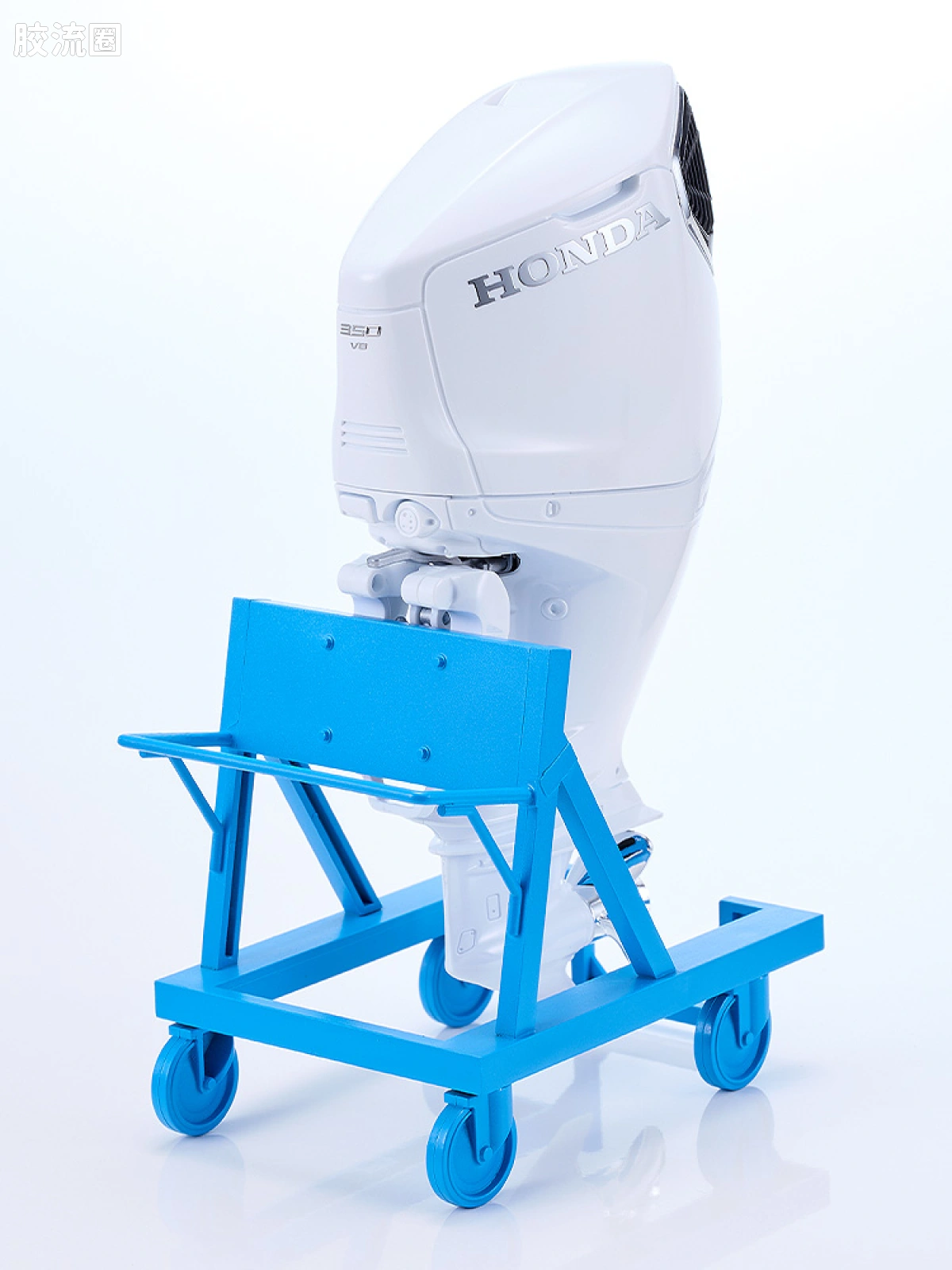 MAX PLAMAX minimum factory系列 MF-97 实里 with 本田船外机 BF350 冠军白 - 图片