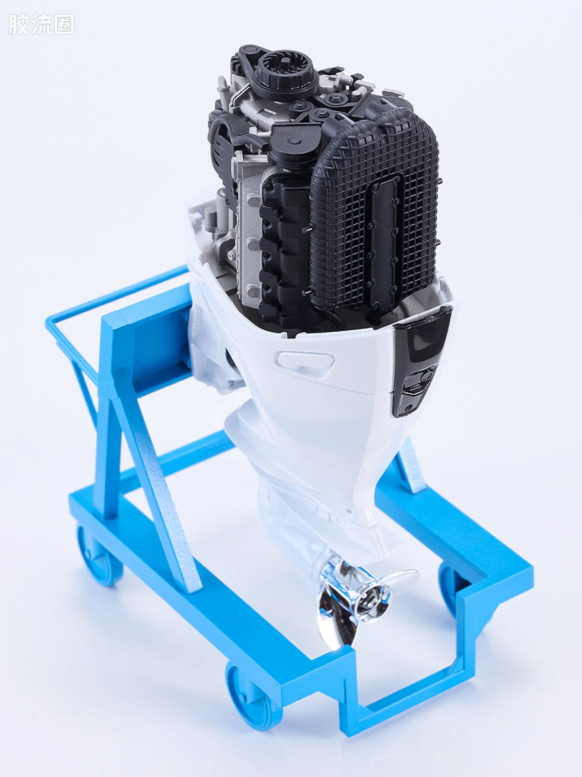 MAX PLAMAX minimum factory系列 MF-97 实里 with 本田船外机 BF350 冠军白 - 图片